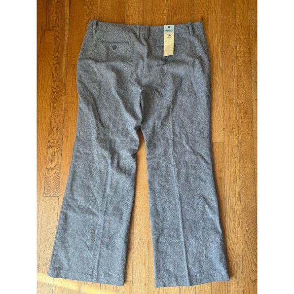 NWT Gap Womens Size 14 Straight Fit Favorite Trouser Gray Flannel Cotton - Picture 5 of 6